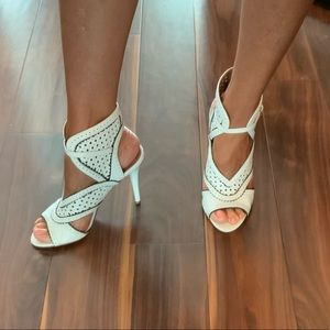 Great White and Black Sandals